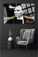 Atatürk Lüks Kırılmaz Cam Tablo, Ev Ve Ofis Hediyesi Yüksek Çözünürlüklü 4mm Lüks Tablo