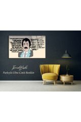 Müslüm Gürses Lüks 4mm Kırılmaz Temperli Yüksek Çözünürlüklü Cam Tablo