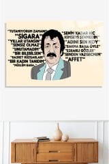 Müslüm Gürses Lüks 4mm Kırılmaz Temperli Yüksek Çözünürlüklü Cam Tablo