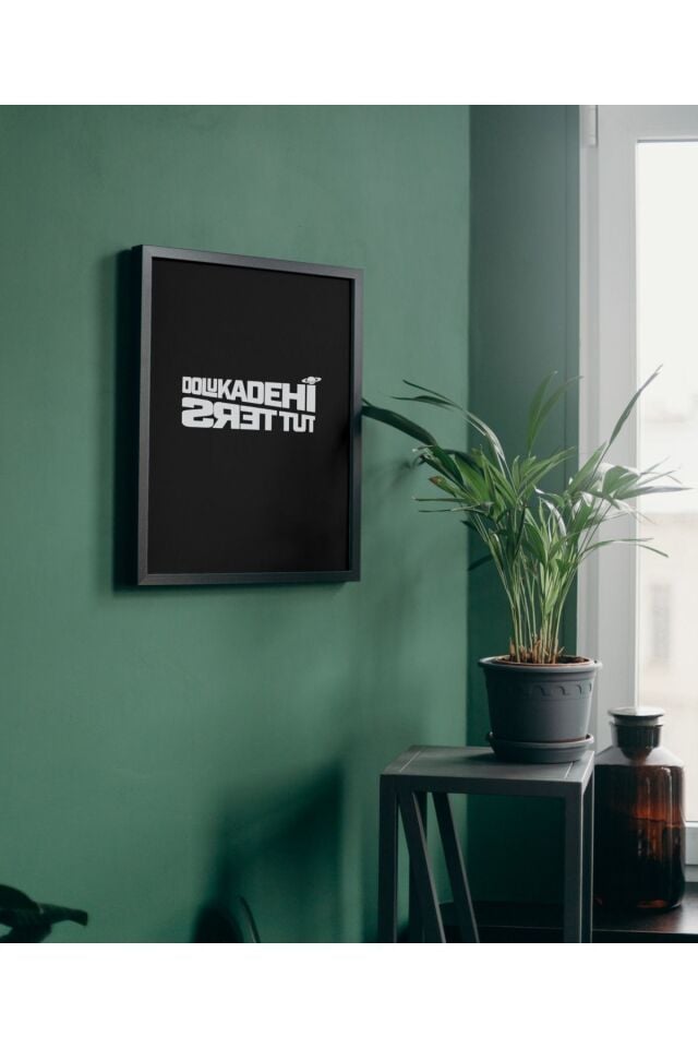 Çok Renkli - DKTT Dolu Kadehi Ters Tut Afiş Konser Türkçe Rock Pinterest Poster Çerçeve Kalite Tasarım Tablo