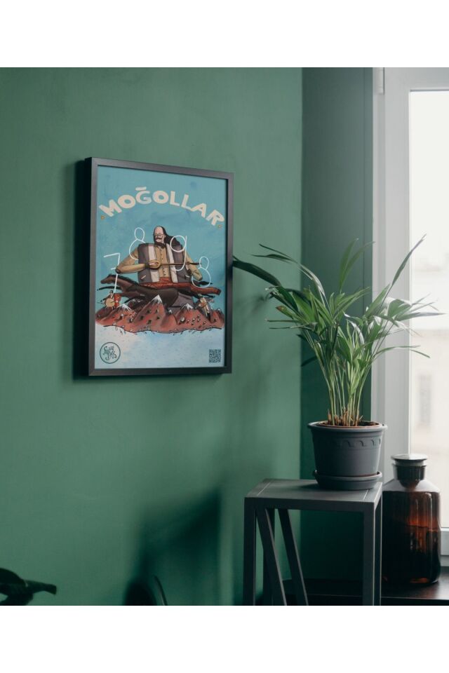 Çok Renkli - Moğollar Anadolu Rock 7898 Afiş Pinterest Poster Çerçeve Yüksek Kalite Tasarım Tablo