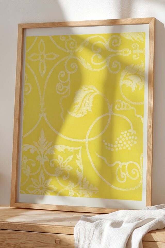 DOĞAL AHŞAP - Japandi Serisi Doğal Ahşap Çerçeveli Tablo – Sanatsal Doğa Dokunuşları