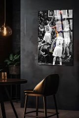 Kobe Bryant Kara Mamba Ultra Canlı Renkli Kırılmaz Cam Tablo Ev Hediyesi