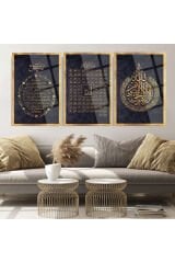 BEREKET DUASI AYETEL KÜRSİ İSMİ AZAM İSLAMİ DİNİ TABLO KIRILMAZ CAM TABLO