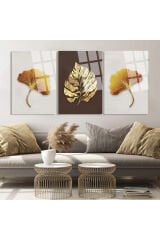 3 LÜ BOHEM TABLO PARÇALI ÇİÇEK SET TABLO KIRILMAZ LÜKS CAM TABLO EV HEDİYESİ