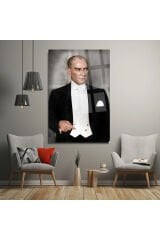 ATATÜRK ULTRA CANLI RENKLİ KIRILMAZ CAM TABLO EV HEDİYESİ