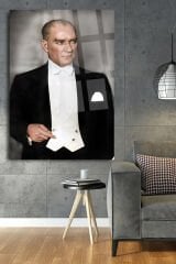 ATATÜRK ULTRA CANLI RENKLİ KIRILMAZ CAM TABLO EV HEDİYESİ