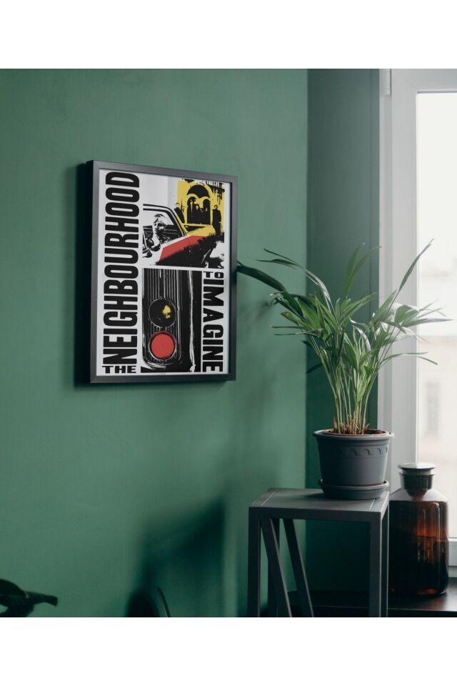 Çok Renkli - The Neighbourhood To Imagine Pinterest Poster Çerçeveli Yüksek Kaliteli Dekorasyon Tasarım Tablo