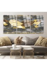 3 LÜ BOHEM TABLO HARİKA RENK UYUMU DETAYLI TASARIM KIRILMAZ CAM TABLO LÜKS TABLO EV HEDİYESİ