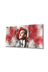 3 PARÇA ATATÜRK KÖŞESİ KIRILMAZ CAM TABLO EV HEDİYESİ İŞ YERİ HEDİYESİ SET CAM TABLO