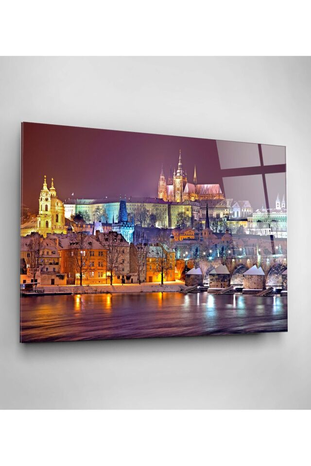 Prag Kalesi Cam Tablo, Dekoratif Cam Tablo