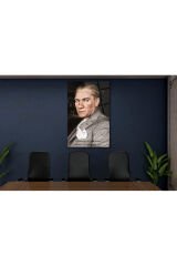 Mustafa Kemal Atatürk ve Sözleri Cam Tablo,Modern Ev Ofis Salon Duvar Dekoru,Hediyelik