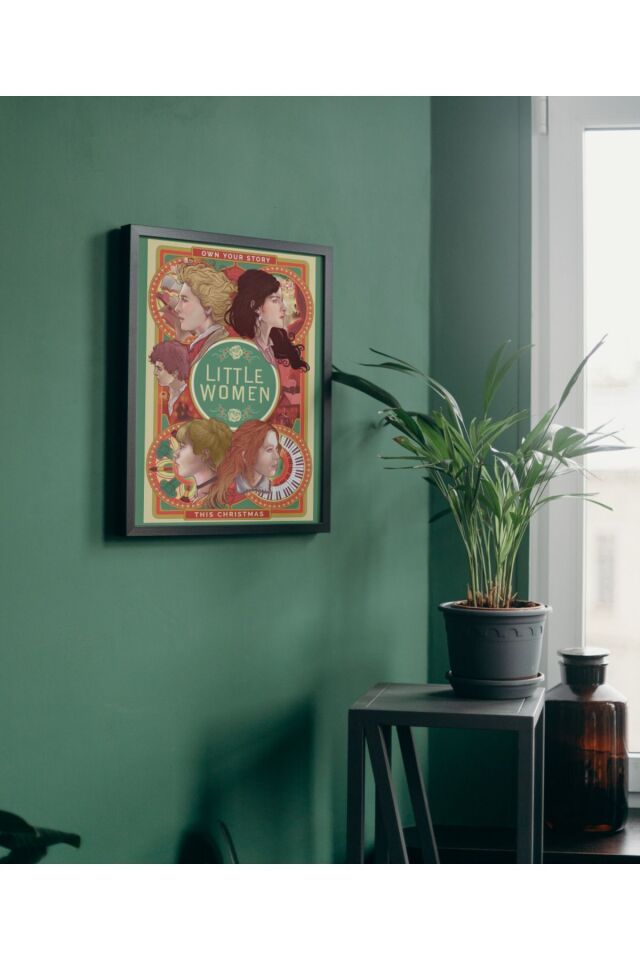 Çok Renkli - Little Women Own Your Story Pinterest Poster Çerçeveli Yüksek Kaliteli Dekorasyon Tasarım Tablo