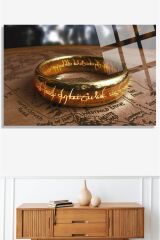 Yüzüklerin Efendisi Cam Tablo, Ev Ve Ofis Hediyesi Yüksek Çözünürlüklü 4mm Lüks Tablo