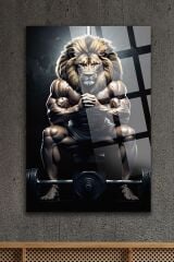 Go Hard Fitness Gym Kırılmaz Cam Tablo, Ev Ve Ofis Hediyesi Yüksek Çözünürlüklü 4mm Cam Tablo