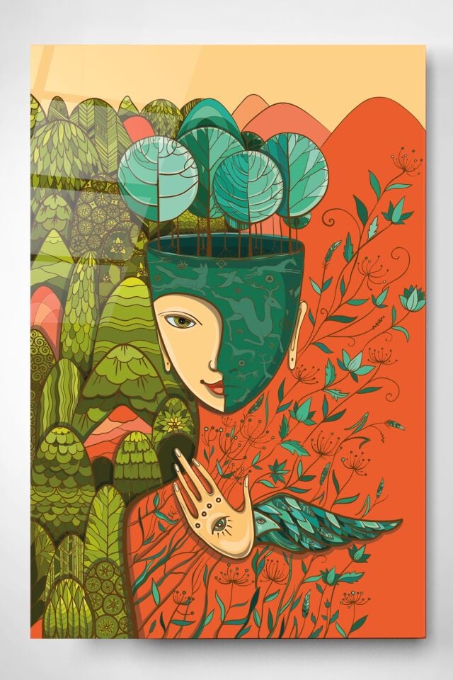 Soyut Cam Tablo, Dekoratif Cam Tablo