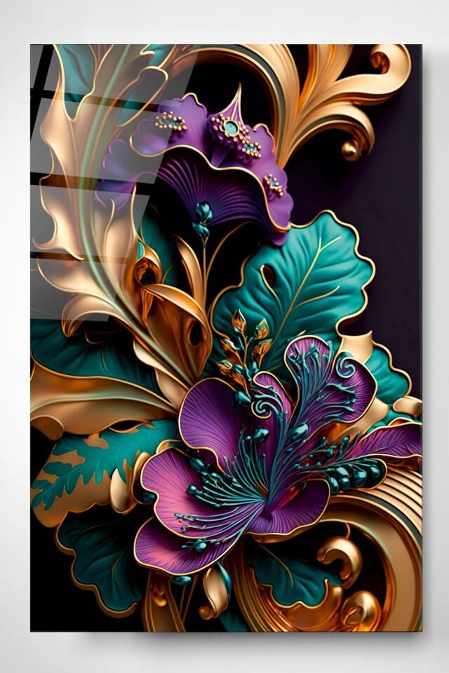 Soyut Cam Tablo, Dekoratif Cam Tablo