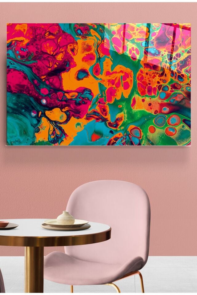 Soyut Cam Tablo, Dekoratif Cam Tablo