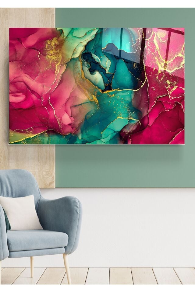 Soyut Cam Tablo, Dekoratif Cam Tablo