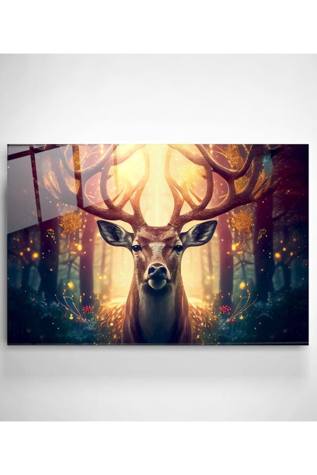 Geyik Cam Tablo, Dekoratif Cam Tablo