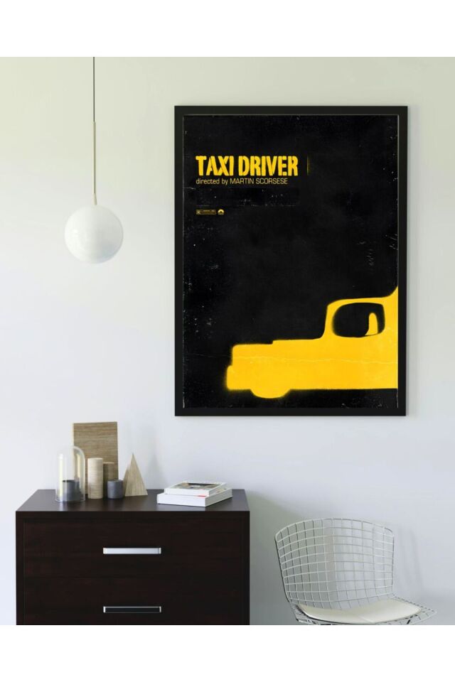 Çok Renkli - Taxi Driver Movie Film Afişi Pinterest Hediyelik Poster Çerçeveli Sanatsal Tasarım Tablo