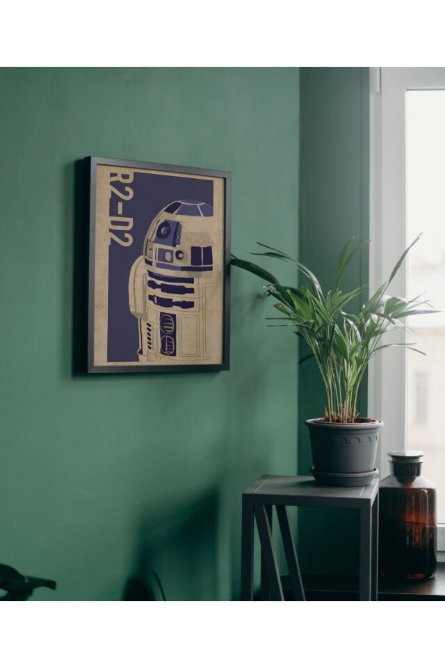 Çok Renkli - Star Wars Film Dekorasyon Çerçeveli Tasarım Poster Tablo