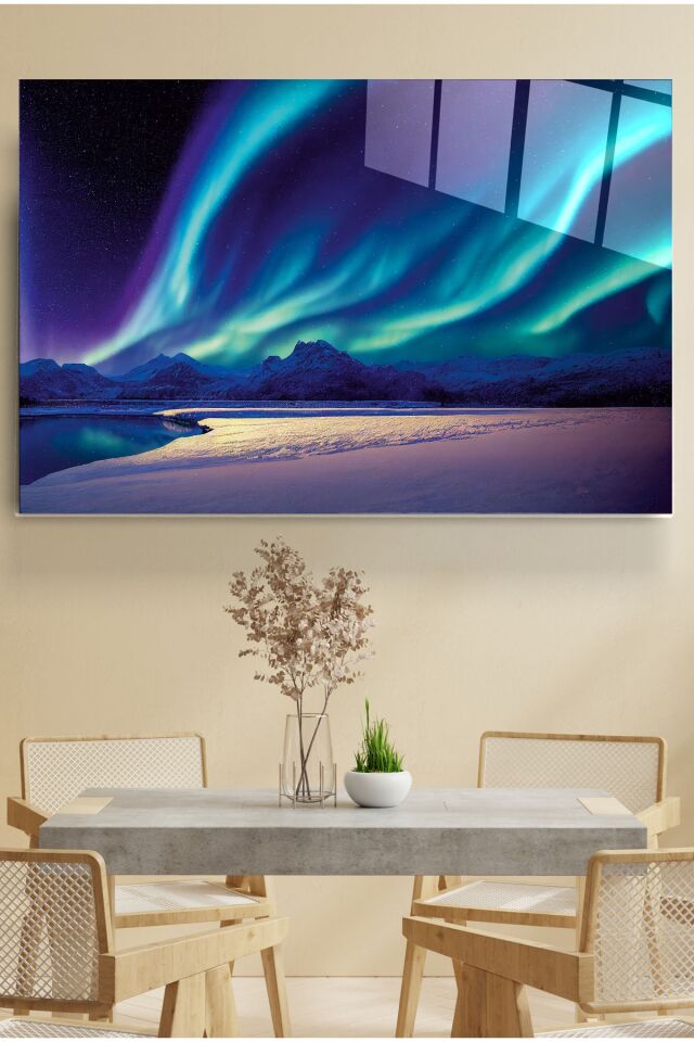 Neon Manzara Cam Tablo, Dekoratif