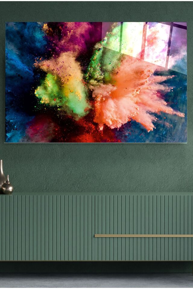 Toz Bulutu Cam Tablo, Dekoratif Cam Tablo