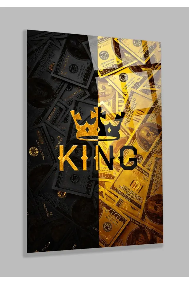 King Kral Para 4mm Lüks Kırılmaz Temperli Yüksek Çözünürlüklü Cam Tablo