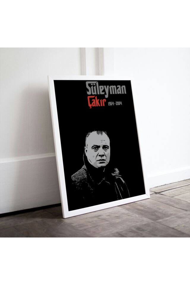 Çok Renkli - Süleyman Çakır Anısına Dekorasyon Yüksek Kaliteli Çerçevesiz Duvar Tablosu Poster