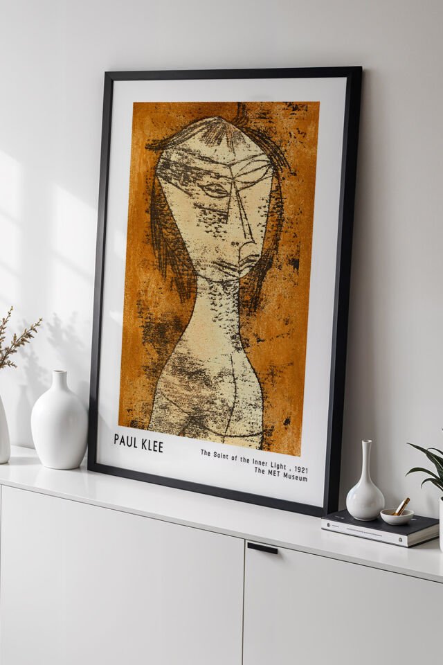 SİYAH - Paul Klee - Renklerin Senfonisi - Ahşap Çerçeveli Duvar Tablosu