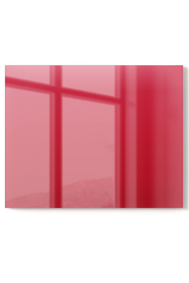 Premium Mutfak Cam Ocak Arkası Koruyucu Tezgah Ankastre Arkası Koruyucu | Kırmızı