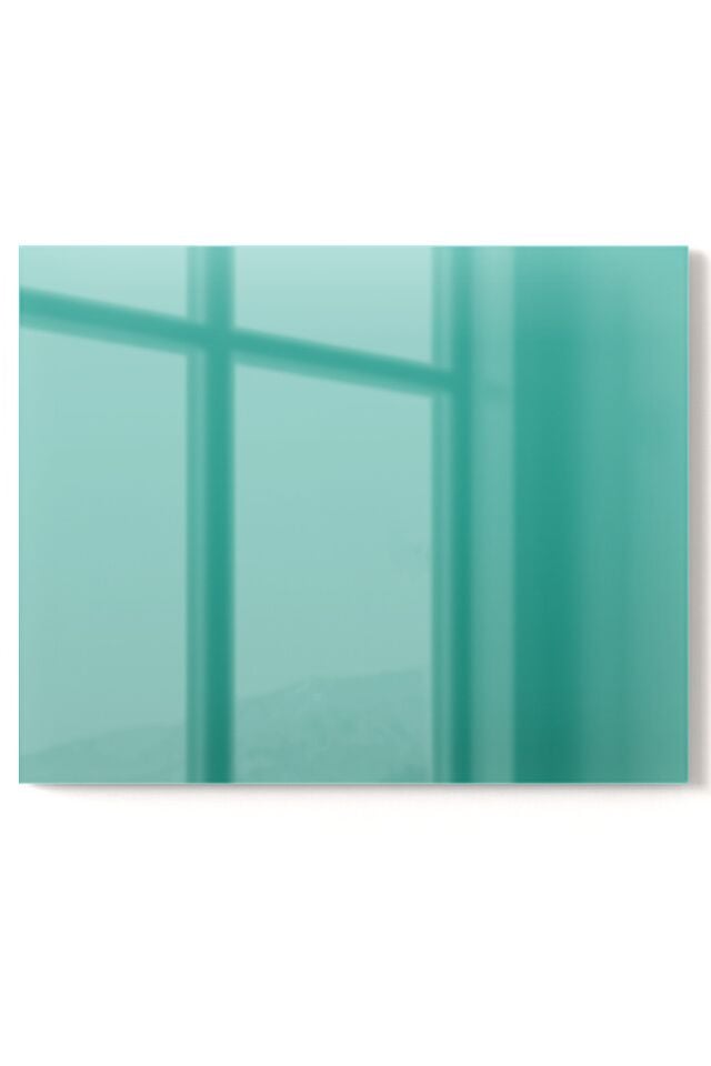 Premium Mutfak Cam Ocak Arkası Koruyucu Tezgah Ankastre Arkası Koruyucu | Yeşil