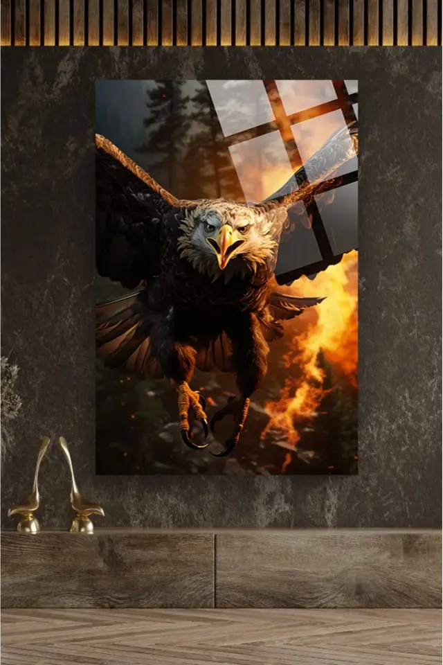 Kartal 4mm Lüks Kırılmaz Temperli Yüksek Çözünürlüklü Cam Tablo