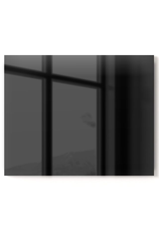 Siyah - Premium Mutfak Cam Ocak Arkası Koruyucu Tezgah Ankastre Arkası Koruyucu | Siyah