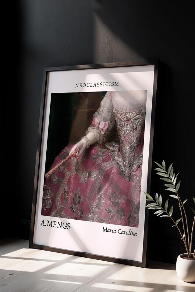 SİYAH - Estetik Kadın Gölge Portre Trendy Maksimalist Sanatı Ahşap Çerçeveli Duvar Tablosu